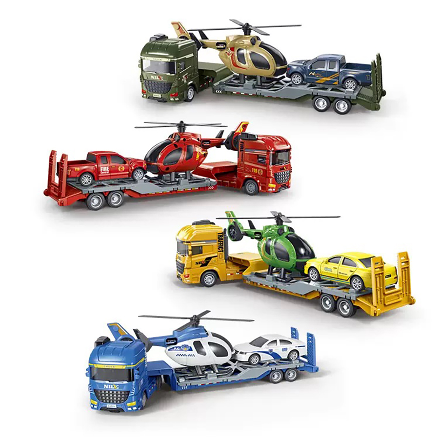 Model Kit Girls - 1pcs- Mini Inertia semi-trailerTrailer Truck Toy,