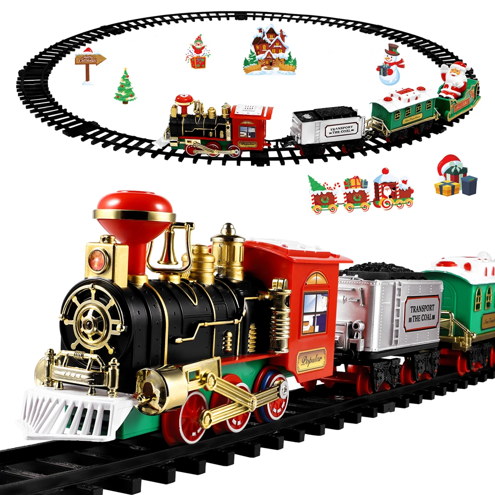 Model Kit Locomotive - Christmas Train Set Festive Mini Locomotive