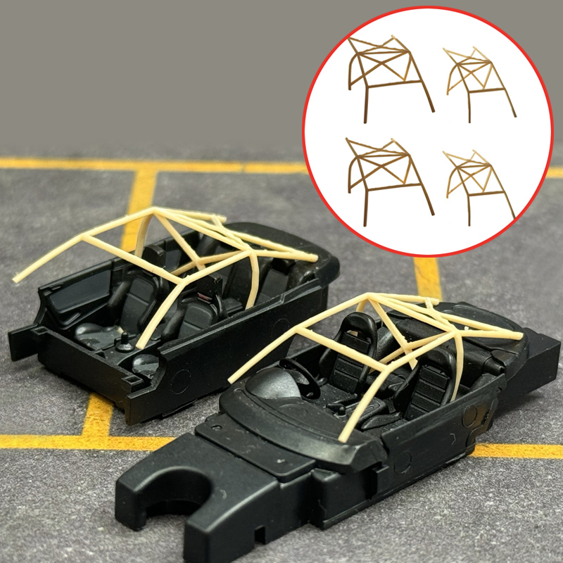 Model Kit Frame - 1Set 1/64 Scale Racing Car Roll