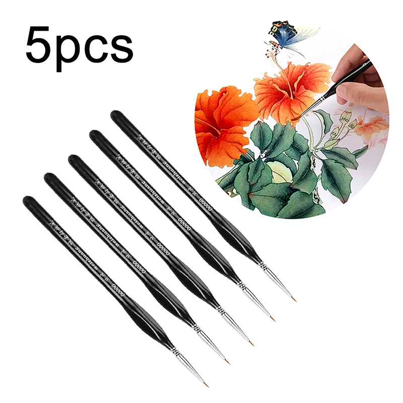 5Pcs Precision Fine Tip 00000  - Model Kit Acrylic Paint ulasan dan harga
