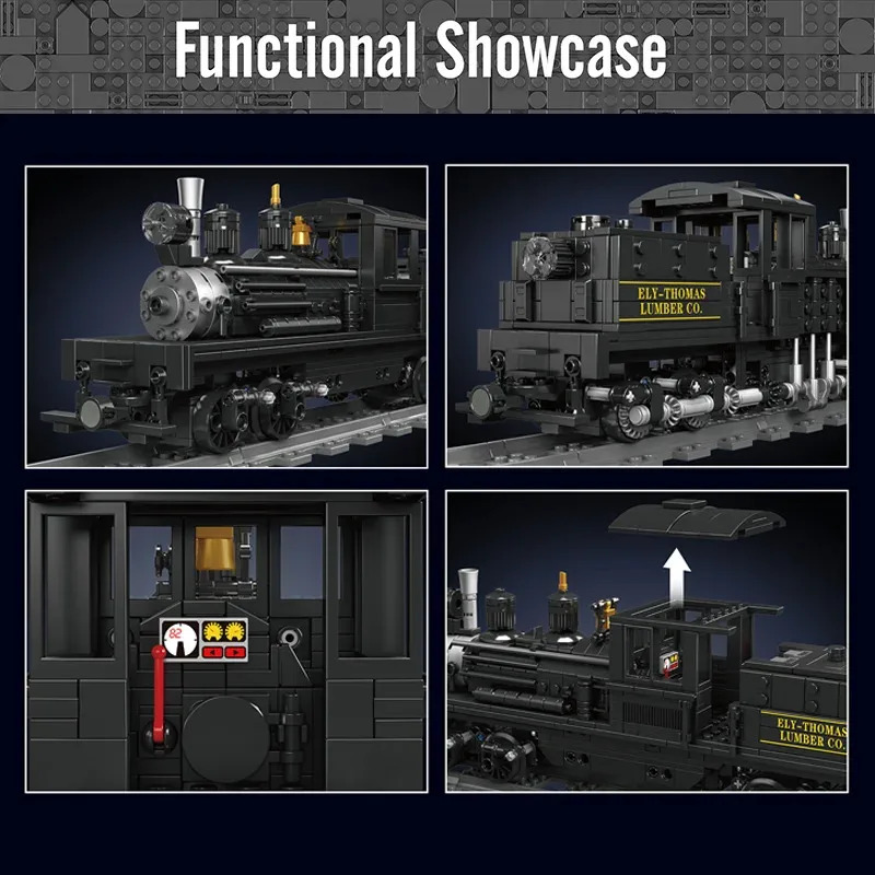 Mould King Shay-Type Steam Loc - Model Kit Locomotive ulasan dan harga