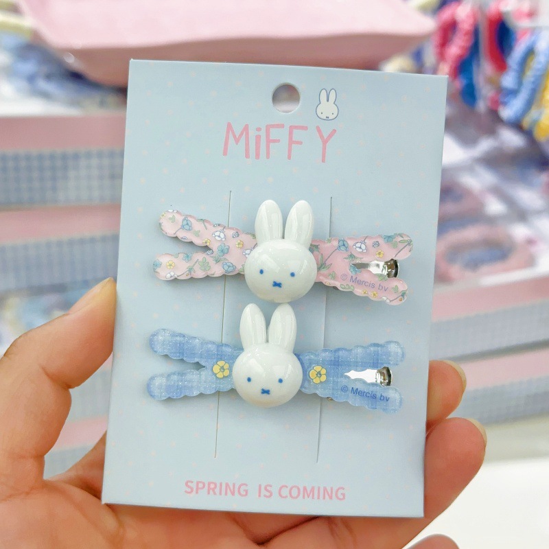 New Miffy rabbit bangs clip si - Model Kit Girls ulasan dan harga