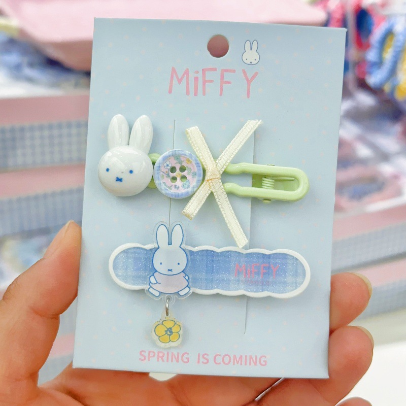 New Miffy rabbit bangs clip si - Model Kit Girls ulasan dan harga