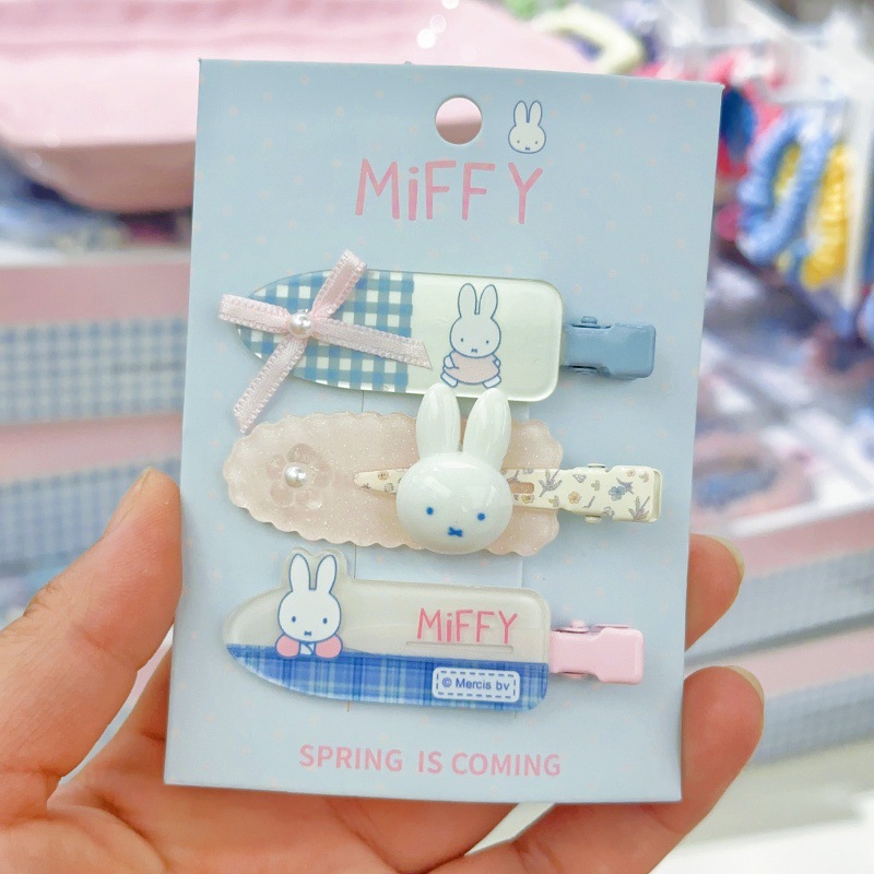 New Miffy rabbit bangs clip si - Model Kit Girls ulasan dan harga