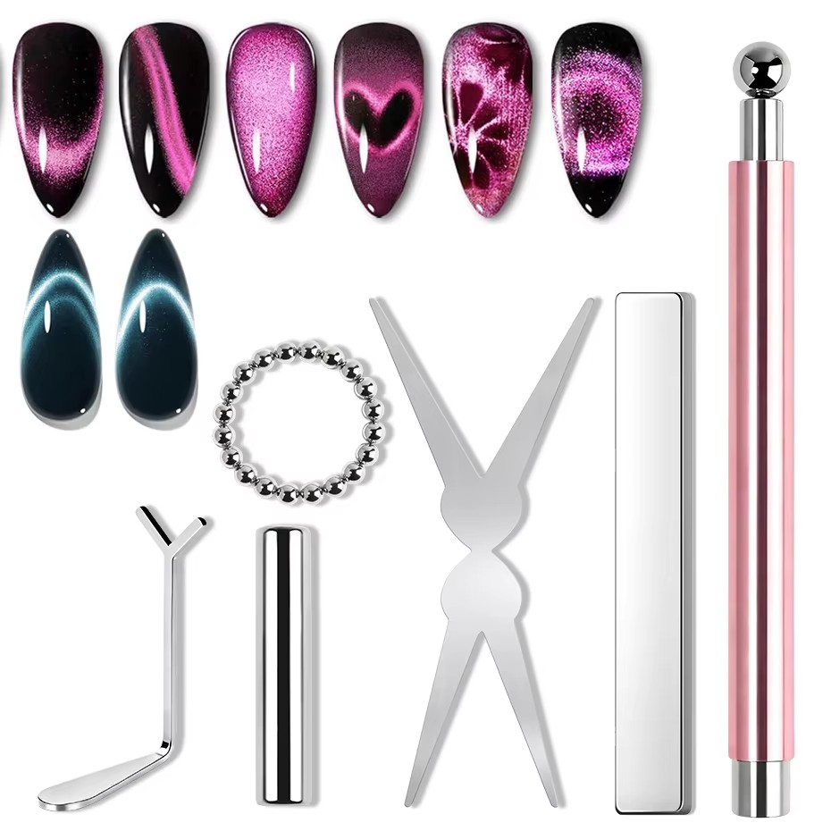 1/6Pcs Cat Eye Nail Magnet Too - Sanding Stick Set ulasan dan harga