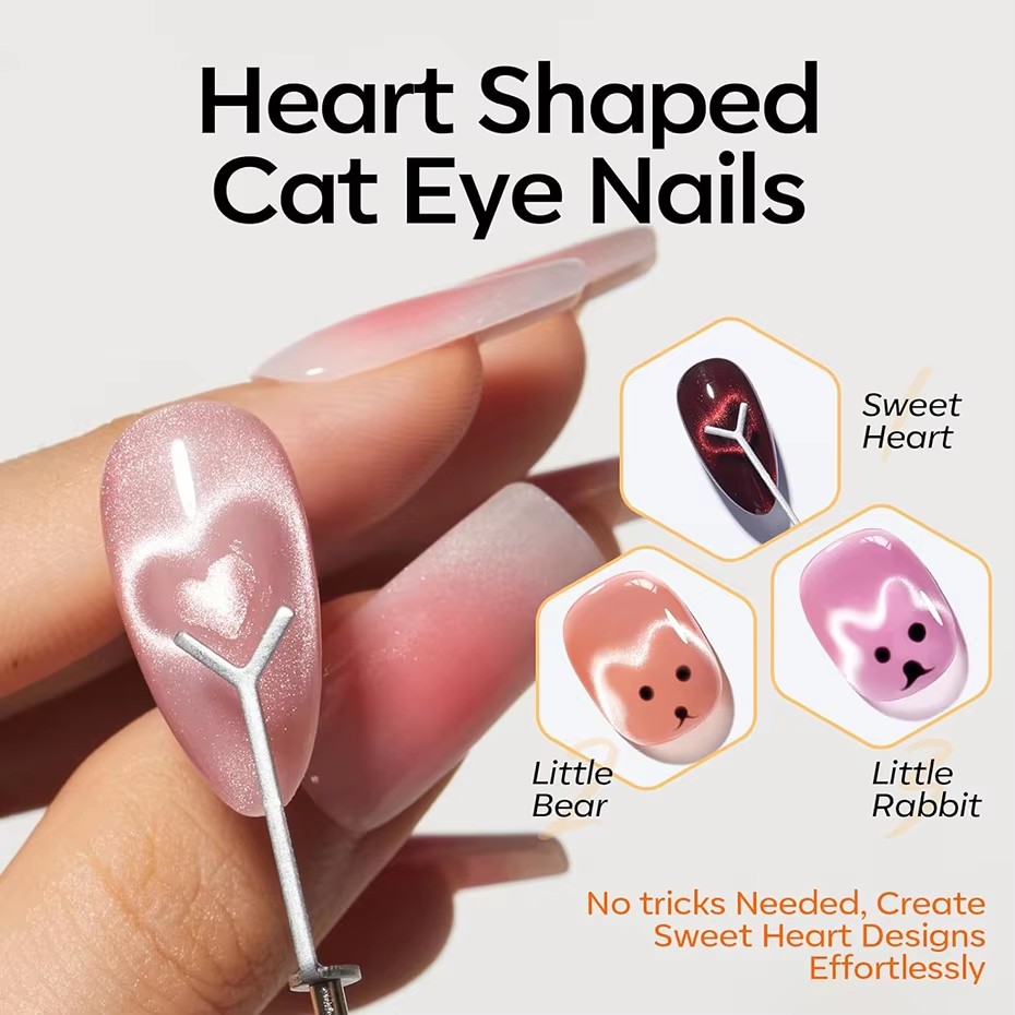 1/6Pcs Cat Eye Nail Magnet Too - Sanding Stick Set ulasan dan harga