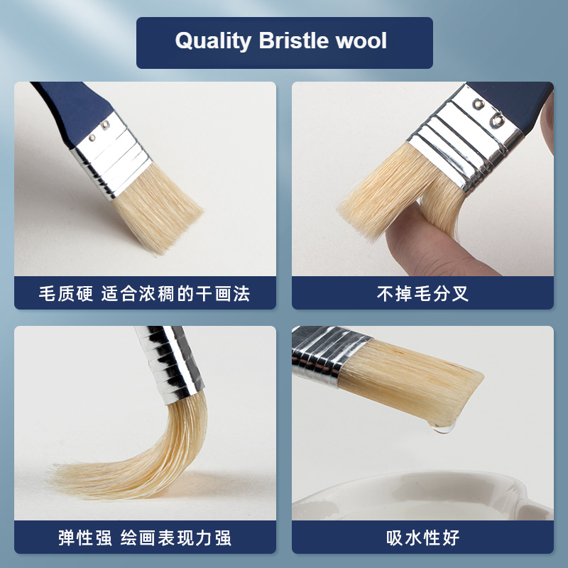 1/3/5/7/9 PCS Chip Paint Brush - Model Kit Acrylic Paint ulasan dan harga