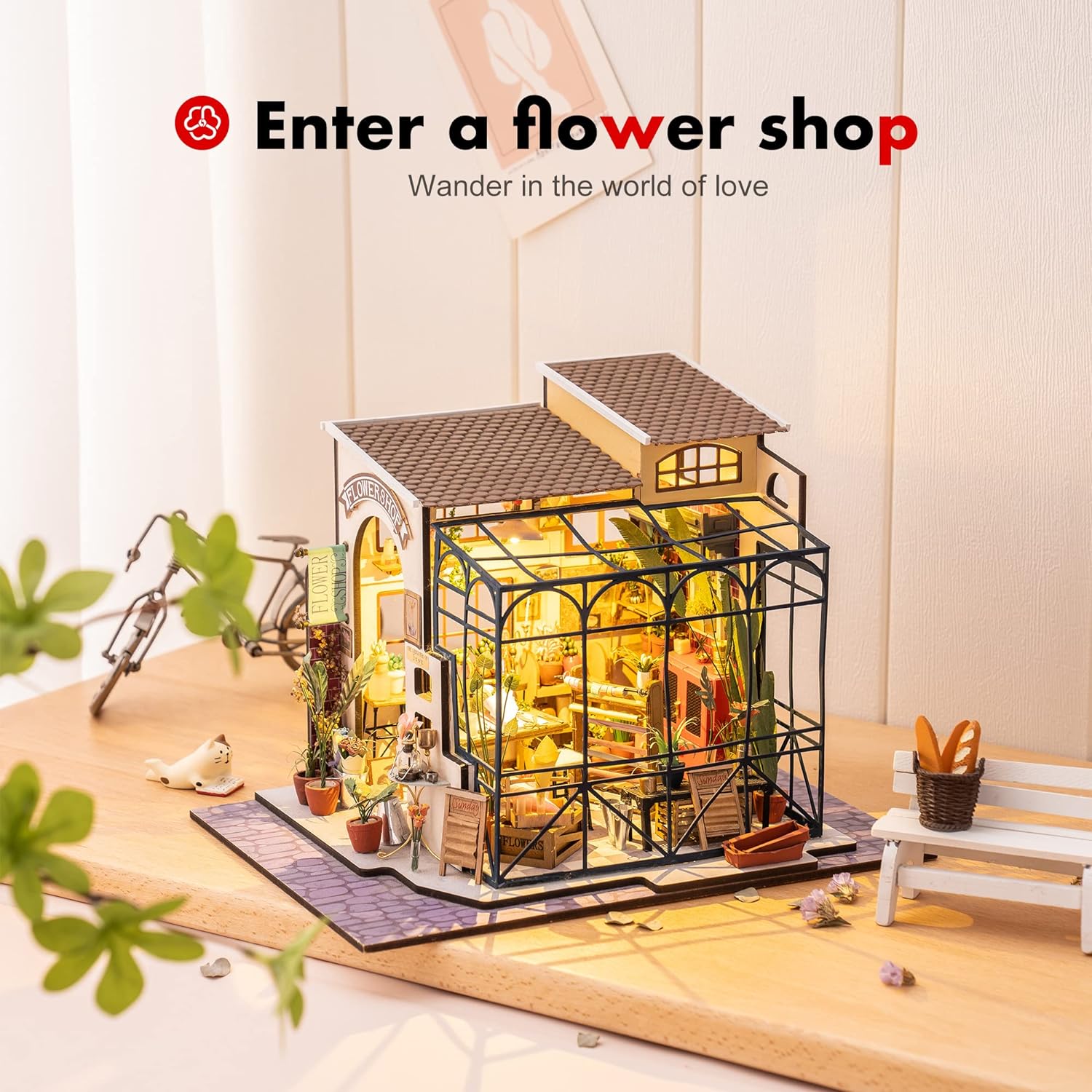 Robotime Rolife DIY Miniature  - Model Kit Glue ulasan dan harga