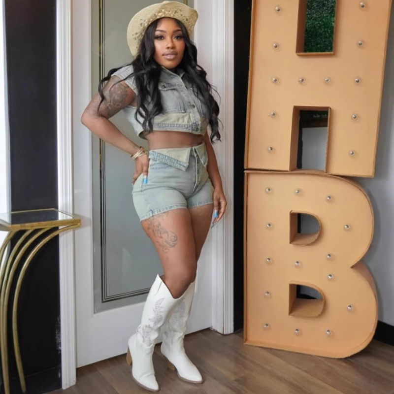 Women's Trendy Casual Jeans Se - Wash Effect Set ulasan dan harga