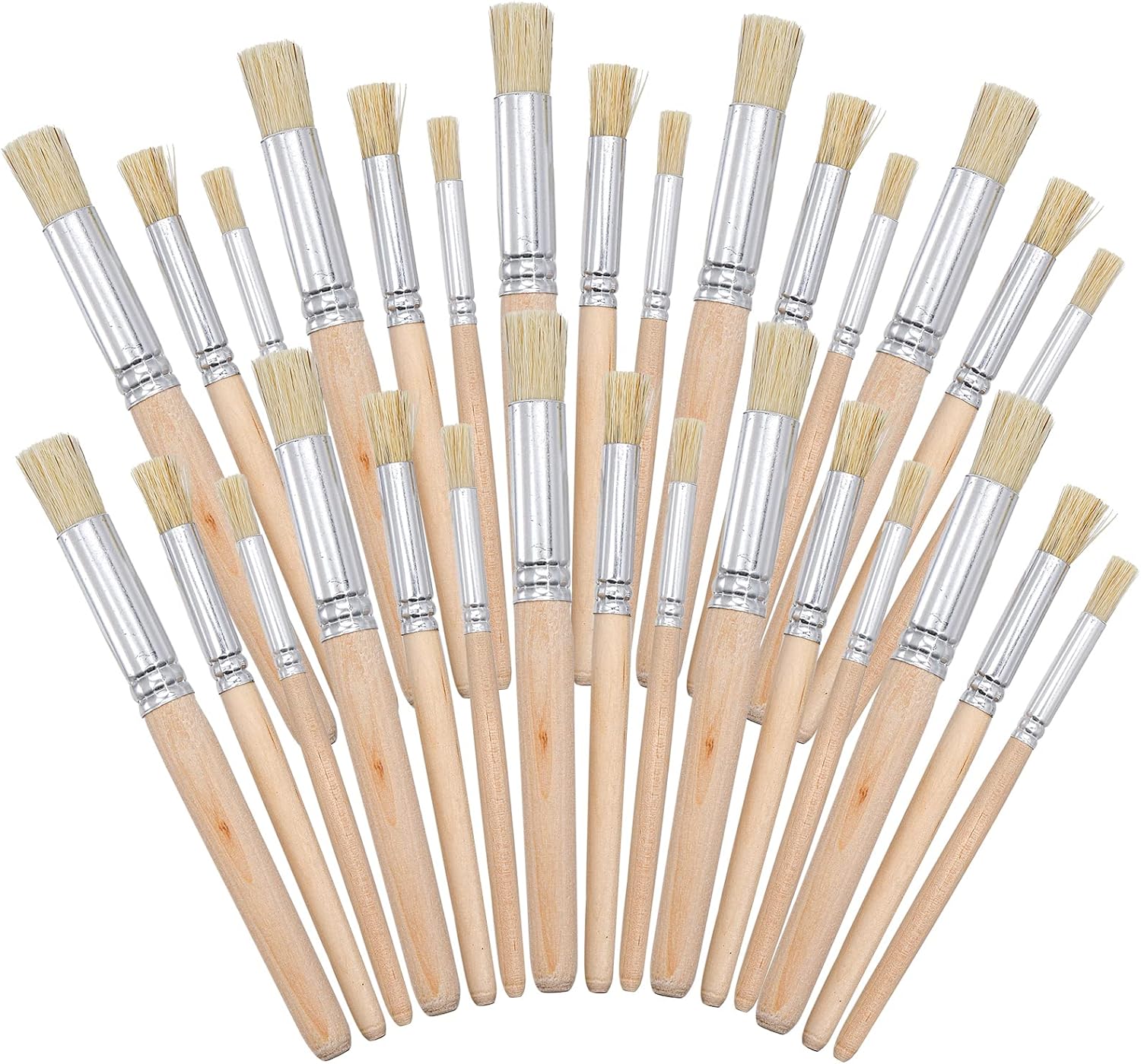 6/12/18pcs Stencil Paint Brush - Model Kit Acrylic Paint ulasan dan harga