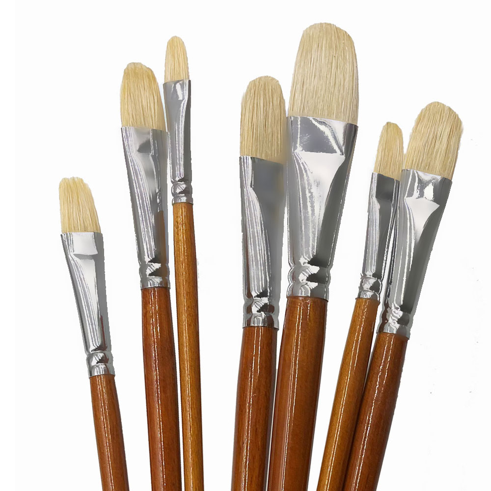 Professional Hog Bristle Filbe - Model Kit Acrylic Paint ulasan dan harga