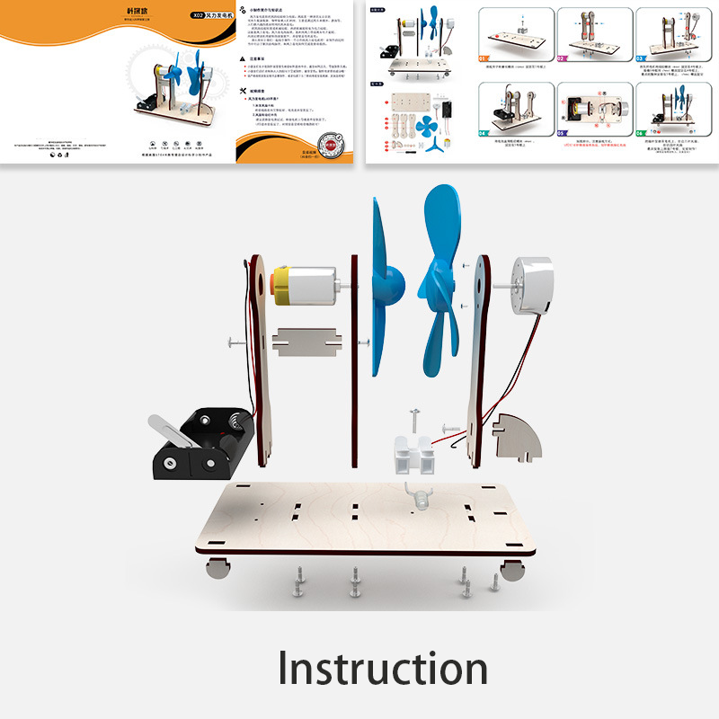 DIY Wind Driven Generator Mode - Model Kit China ulasan dan harga
