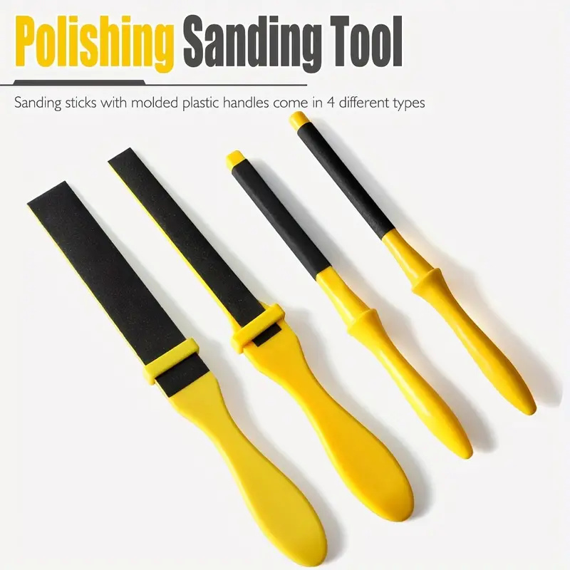 4pcs Sanding Sticks Set w/ Pla - Sanding Stick Set ulasan dan harga