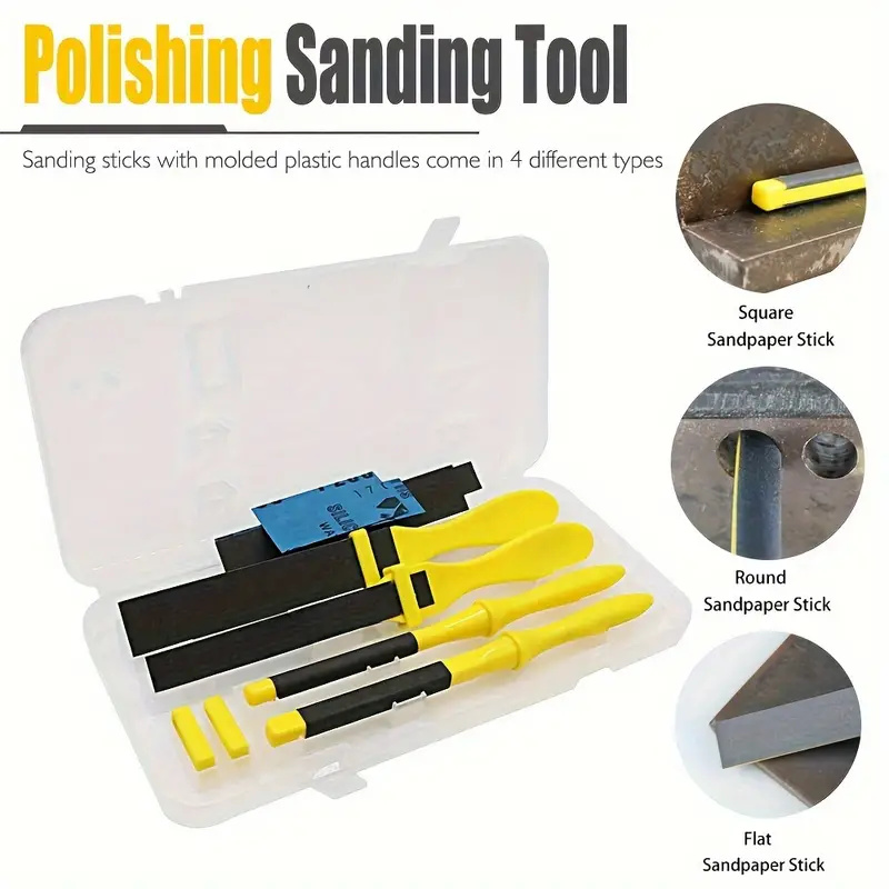 4pcs Sanding Sticks Set w/ Pla - Sanding Stick Set ulasan dan harga