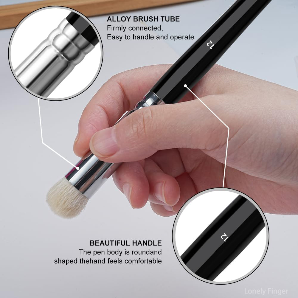 Paint Brushes Set of Wooden Ha - Model Kit Acrylic Paint ulasan dan harga
