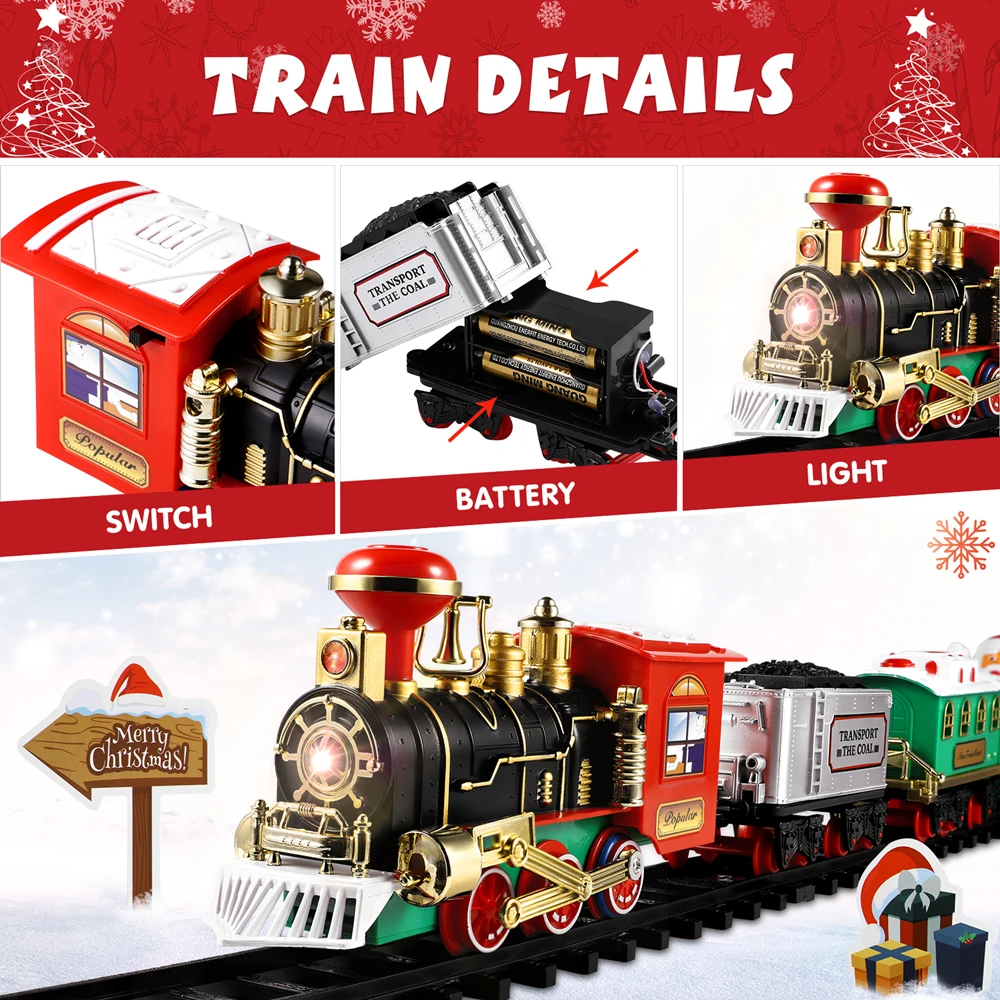 Christmas Train Set Festive Mi - Model Kit Locomotive ulasan dan harga
