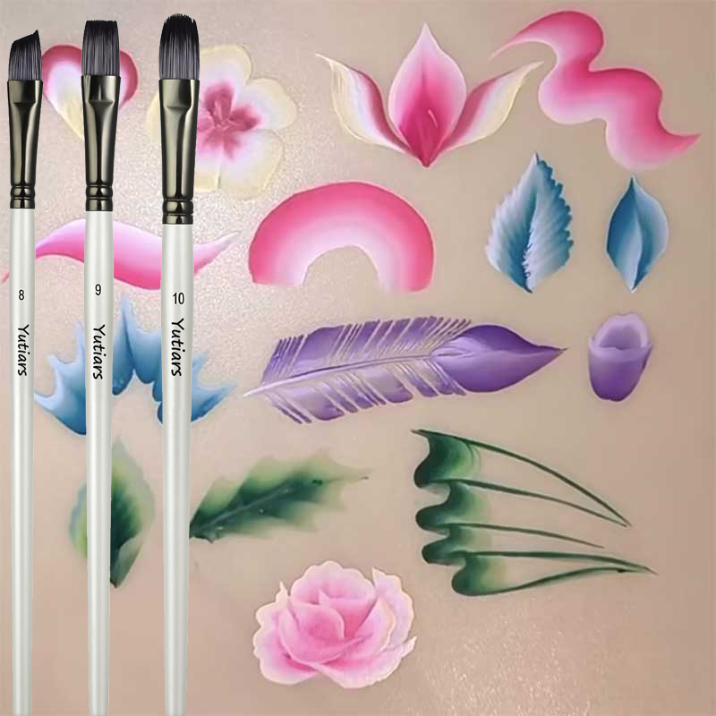 10-Piece Face Painting Brush S - Model Kit Acrylic Paint ulasan dan harga