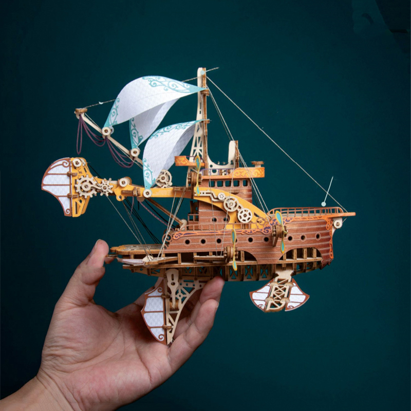 DIY 3D Wooden Puzzle Fantastic - Model Kit Glue ulasan dan harga