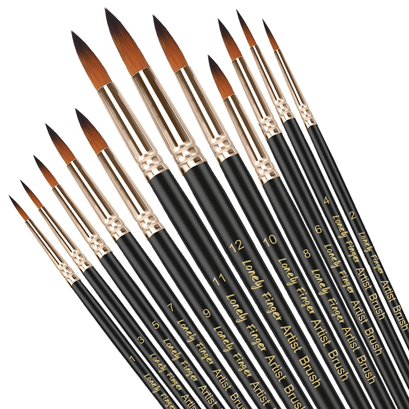 12/24/48pcs Paint Brushes Set  - Model Kit Acrylic Paint ulasan dan harga