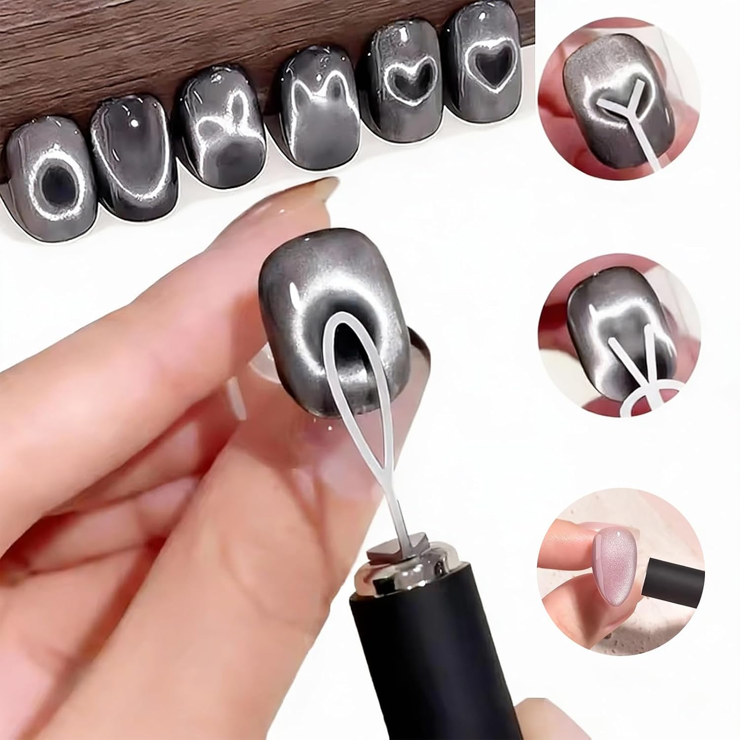 10Pcs Cat Eye Nail Magnet Set  - Sanding Stick Set ulasan dan harga