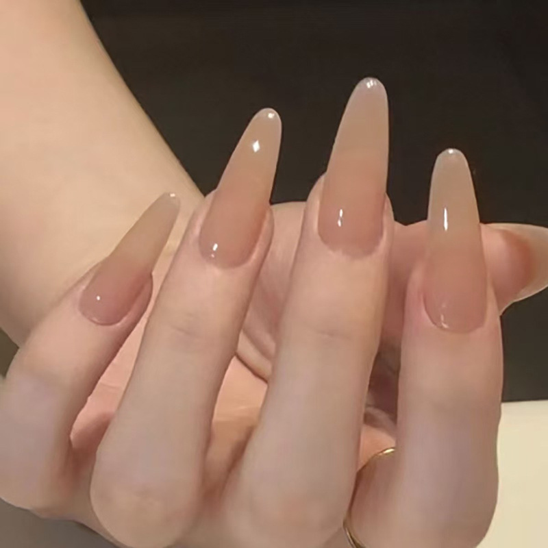 24 Pcs Nude Simple False Nails - Sanding Stick Set ulasan dan harga