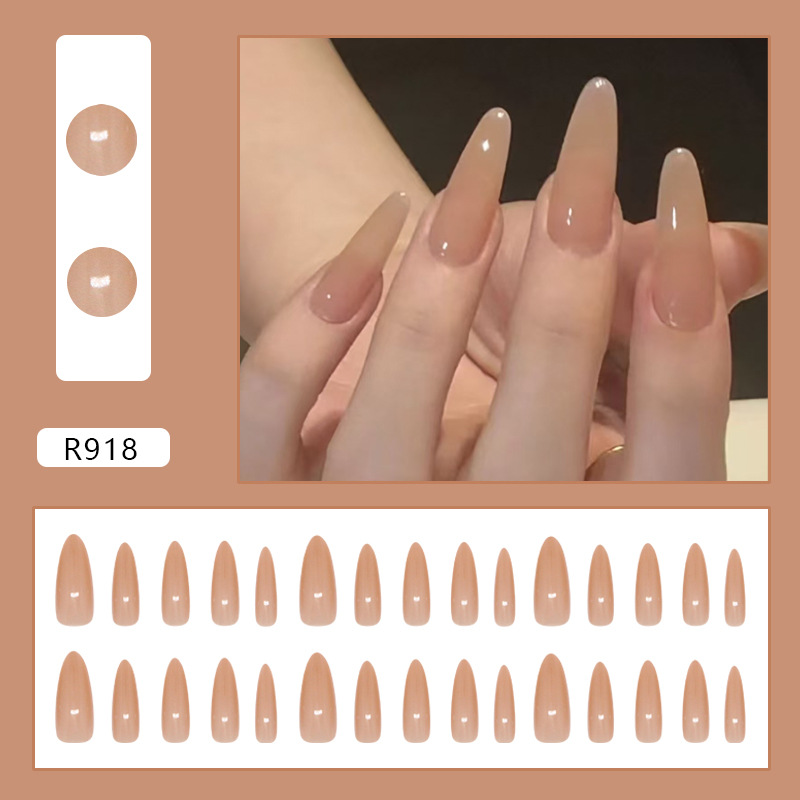 24 Pcs Nude Simple False Nails - Sanding Stick Set ulasan dan harga