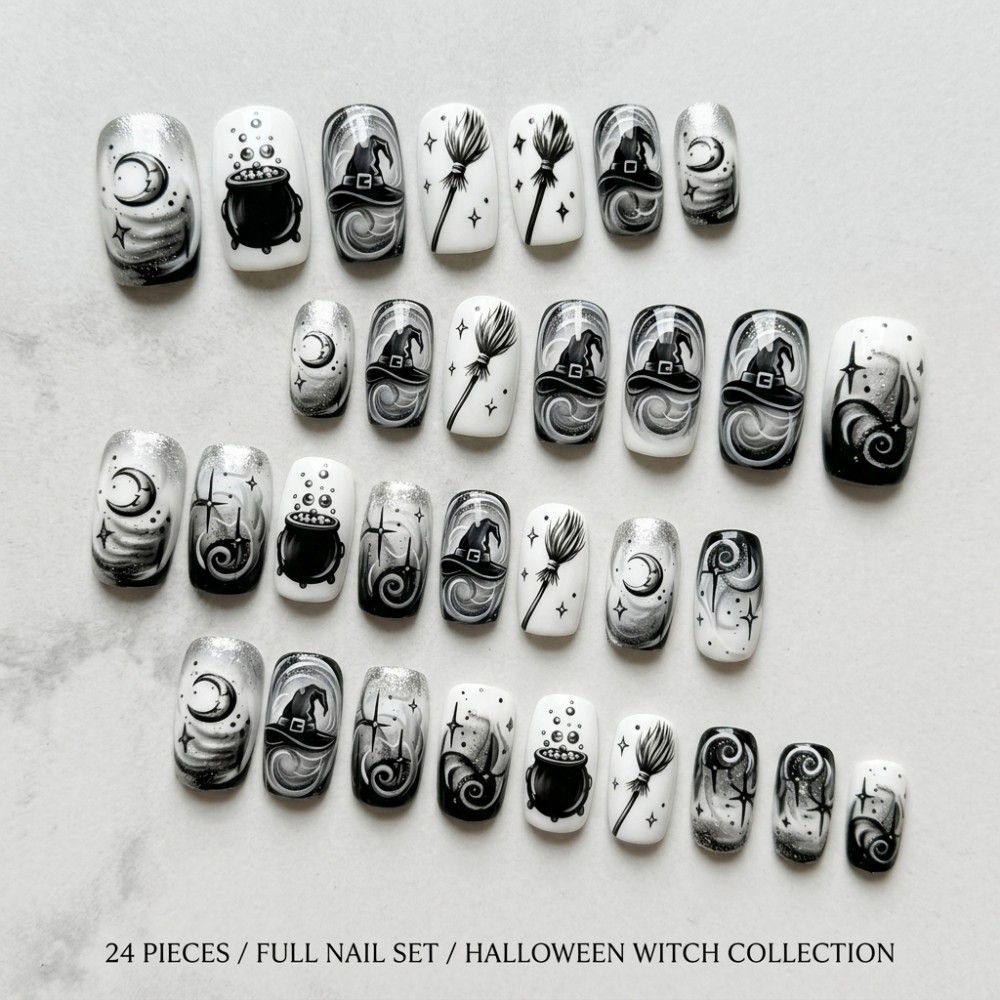 24PCS Halloween Witch Hat Fals - Sanding Stick Set ulasan dan harga
