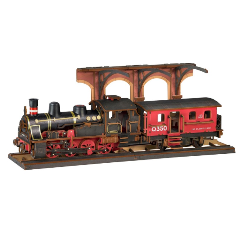 Robotime Steam Train Model Kit - Model Kit Locomotive ulasan dan harga
