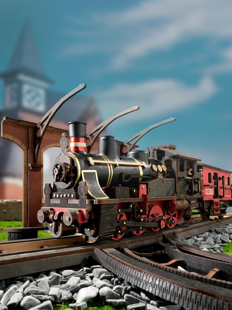 Robotime Steam Train Model Kit - Model Kit Locomotive ulasan dan harga