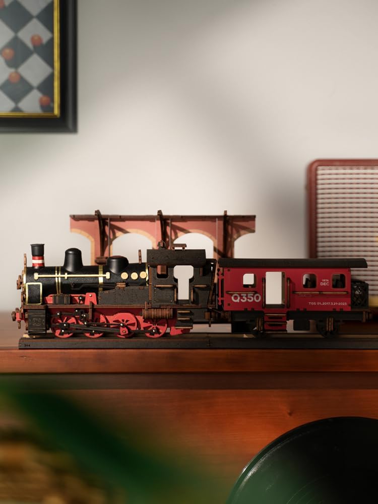 Robotime Steam Train Model Kit - Model Kit Locomotive ulasan dan harga