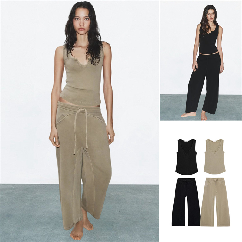 Summer Washed Effect Sleeveles - Wash Effect Set ulasan dan harga