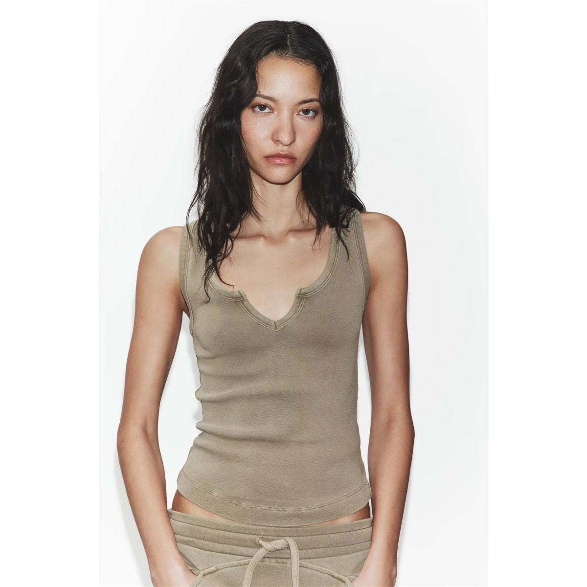 Summer Washed Effect Sleeveles - Wash Effect Set ulasan dan harga