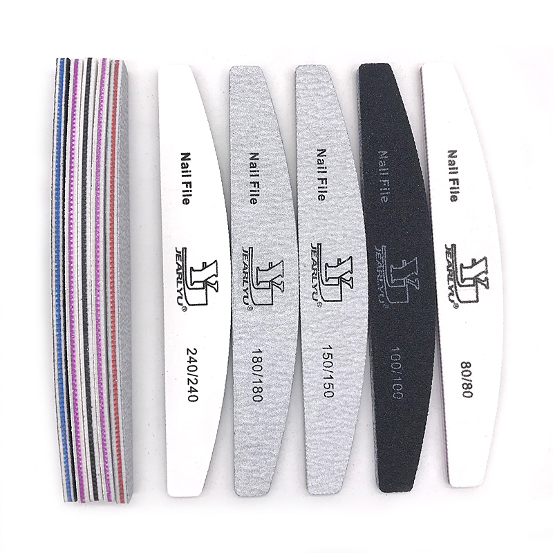5Pcs/Lot Nail File Mix Color L - Sanding Stick Set ulasan dan harga