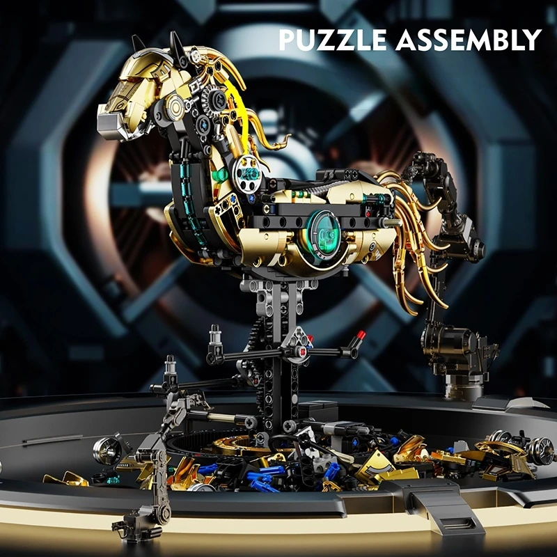 2025 Mechanical Horse Animal B - Model Kit Horse ulasan dan harga