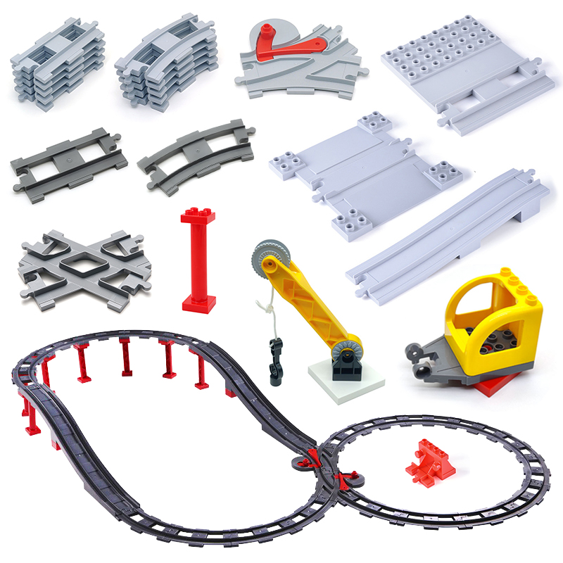 Train Track Set Big Building B - Lego Set City ulasan dan harga