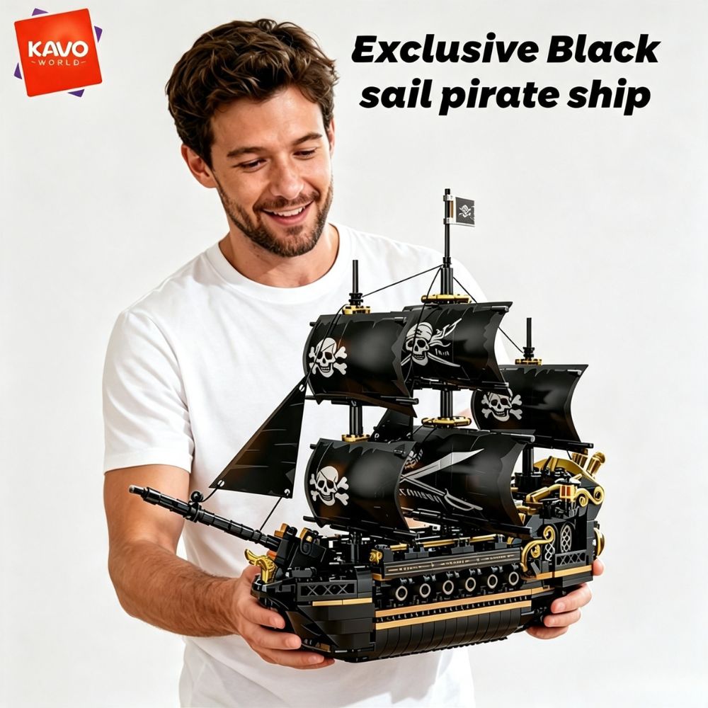 KAVOWORLD 801pcs Black Sail Pi - Model Kit Lucario ulasan dan harga