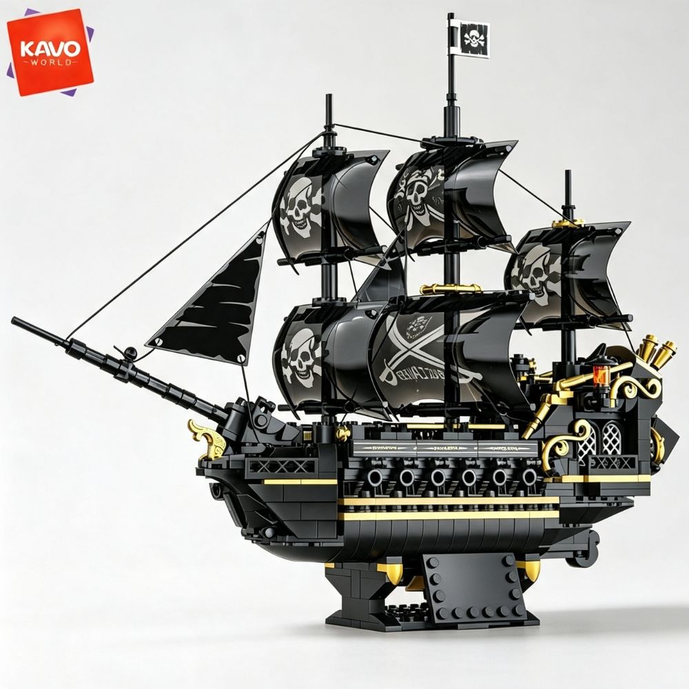 KAVOWORLD 801pcs Black Sail Pi - Model Kit Lucario ulasan dan harga