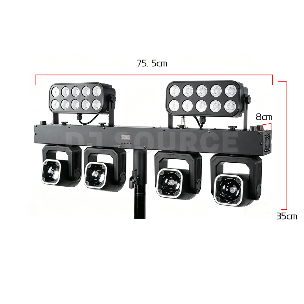 Par Set LED RGBW 4in1 4x40W Be - Wash Effect Set ulasan dan harga