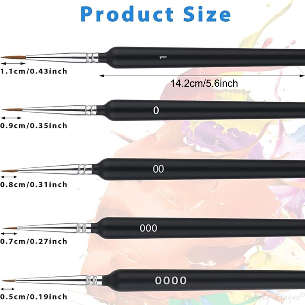 5/11Pcs Paint Brushes Set, Art - Model Kit Acrylic Paint ulasan dan harga