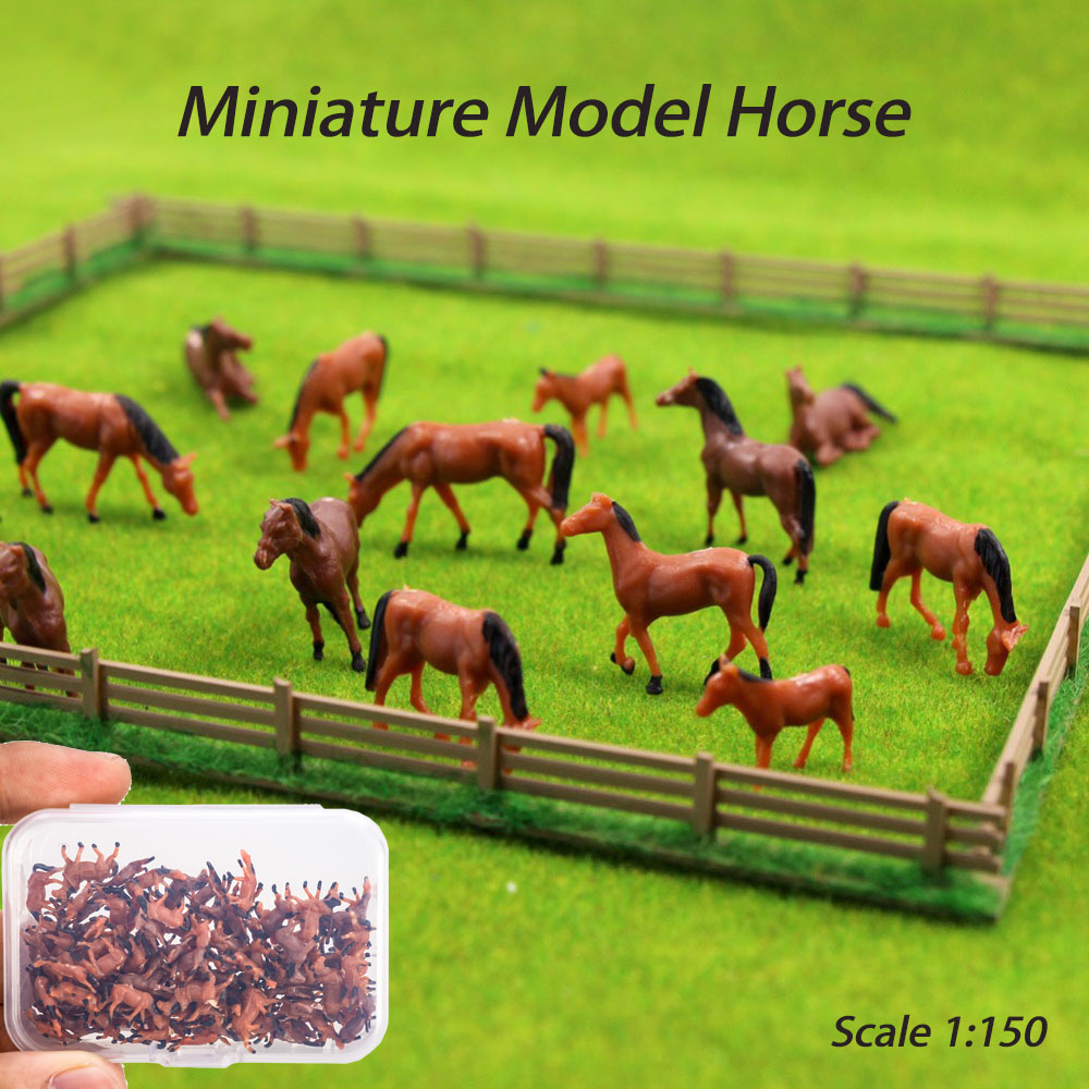 Scale 1:150 Miniature Horse Mo - Model Kit Horse ulasan dan harga