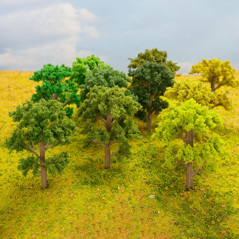 10pcs 5.5CM Trees Model Train  - Model Kit Locomotive ulasan dan harga