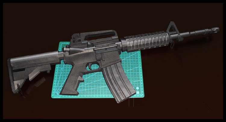 1:1 Lifesize M4A1 Colt Carbine - Model Kit Fantasy ulasan dan harga