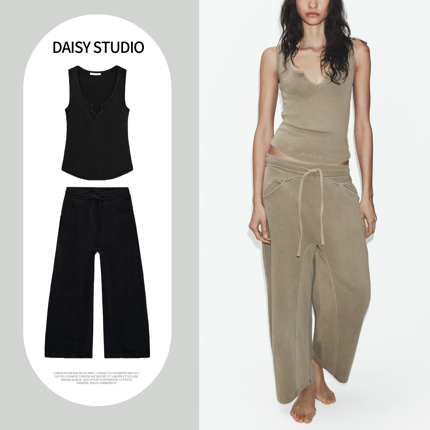 Washed Effect round Neck Sleev - Wash Effect Set ulasan dan harga