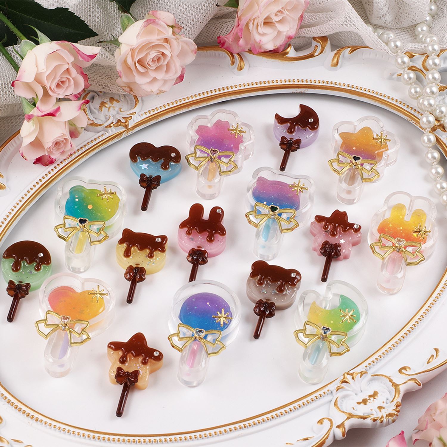 1Piece Flowing Sand Lollipop S - Model Kit Varnish ulasan dan harga