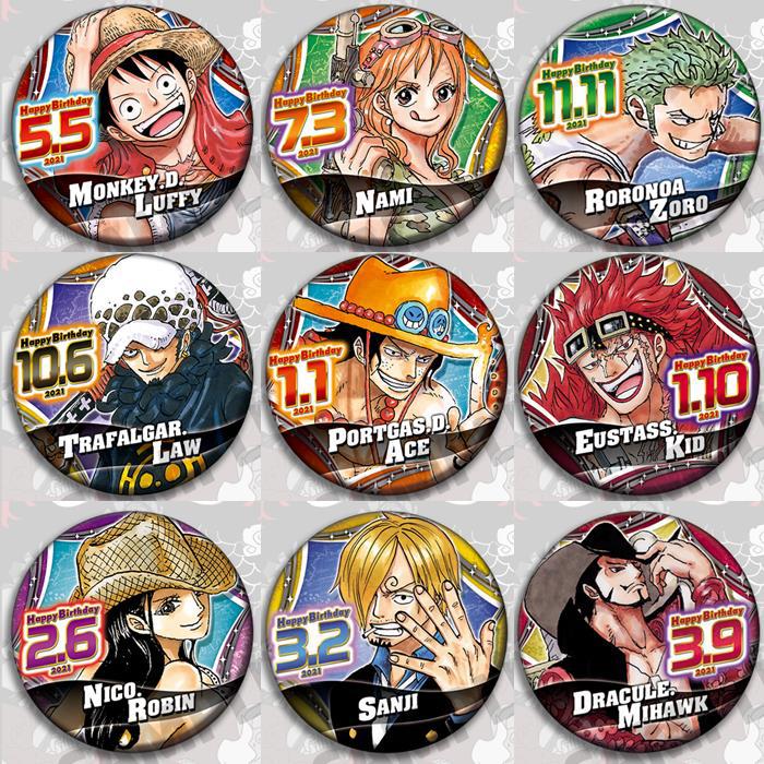 One Piece Anime Badge Pin Set  - Model Kit Luffy ulasan dan harga